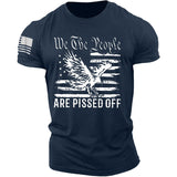 Man T Shirt Cotton Slim-Fit Letter Collarless Ordinary T-shirt