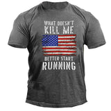 Man T Shirt Summer Gray Loose Cotton Bottom Shirt