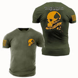 Man T Shirt Loose Sports Navy Blue Youth Cotton