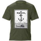 Man T Shirt Cotton round Neck Heat Transfer Patch Short Sleeve Shirt