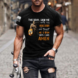 Man T Shirt Cartoon Anime Mesh Loose