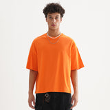 Etai men's clothing trendy boxy fit 100% cotton short-sleeve t-shirt - high-quality drop shoulder, relaxed fit crew neck tee for men