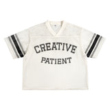Etai men's apparel trendy v-neck mesh cropped jersey t-shirt for men and teens - sporty boxy fit short sleeve tee