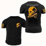 Man T Shirt Loose Sports Navy Blue Youth Cotton