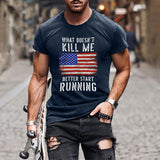 Man T Shirt Summer Gray Loose Cotton Bottom Shirt