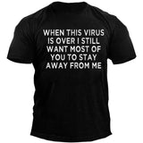 Man T Shirt Sports Loose Black Youth T-shirt