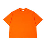 Youth short wide popular style heavy weightpure cotton short-sleeved high quality loose street style men short-sleeved t-shirt