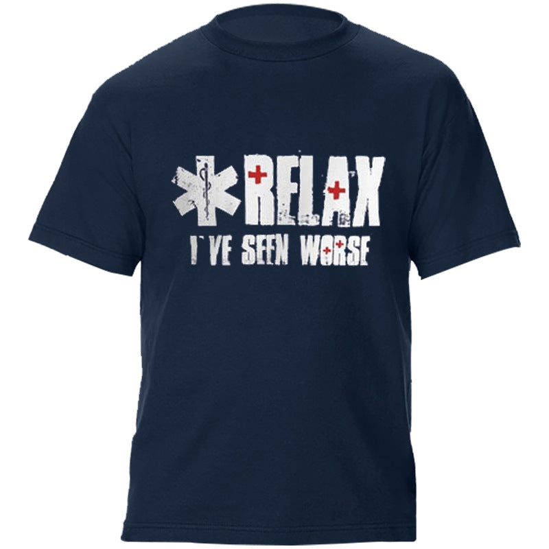 Man T Shirt Cotton round Neck Heat Transfer Patch Short Sleeve Shirt