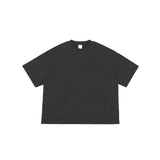 Youth short wide popular style heavy weightpure cotton short-sleeved high quality loose street style men short-sleeved t-shirt