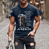 Man T Shirt Cotton round Neck Heat Transfer Patch T-shirt