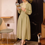 Betty Draper Valentine's Day Dress Retro Elegant Tea Green Dress