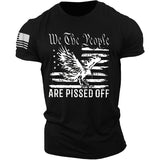 Man T Shirt Cotton Slim-Fit Letter Collarless Ordinary T-shirt