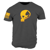 Man T Shirt Spring and Autumn Thin Printing Youth Casual Cotton Loose Gray Bottoming Shirt