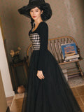 Betty Draper Valentine's Day Dress Spring and Autumn Plaid Dress Fairy Princess Dress