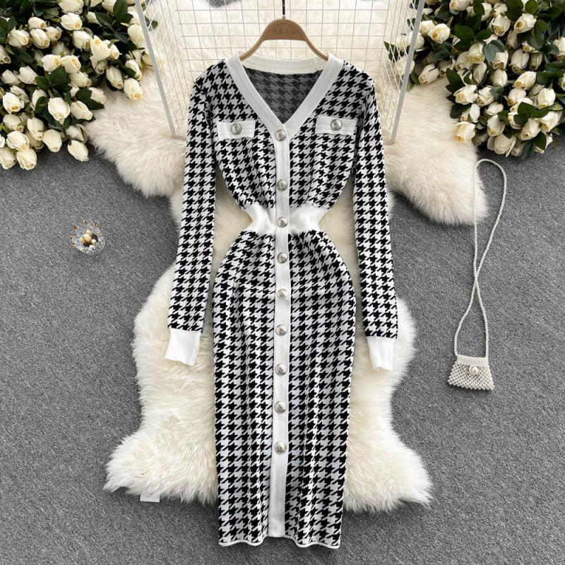 Betty Draper Valentine's Day Dress Knitted Dress Long Skirt Woolen Skirt