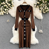 Betty Draper Valentine's Day Dress Knitted Dress Long Skirt Woolen Skirt