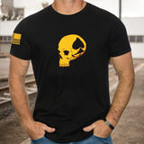 Man T Shirt Spring and Autumn Thin Printing Youth Casual Cotton Loose Gray Bottoming Shirt