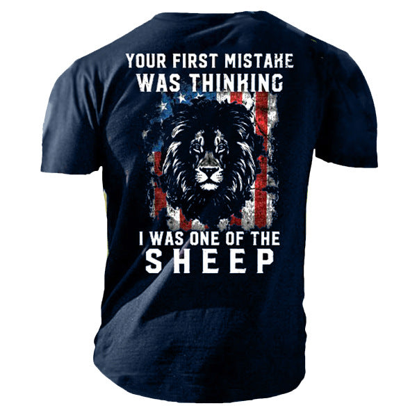 Man T Shirt Cotton round Neck Heat Transfer Patch Short Sleeve Shirt