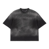 Etai men's clothing premium spray-dyed short-sleeve t-shirt - versatile, short, boxy fit style for men