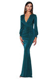 Valentine's Day Dress Deep V-neck Sexy Small Trailing Dress for Women
