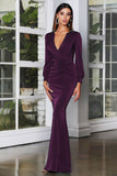 Valentine's Day Dress Deep V-neck Sexy Small Trailing Dress for Women