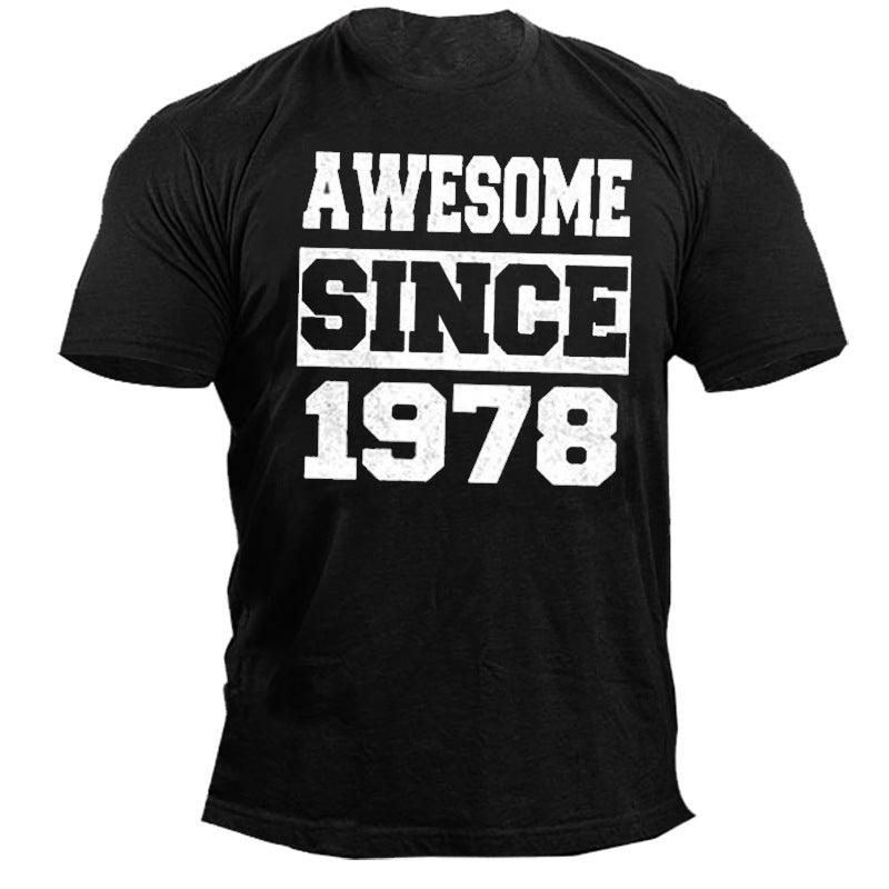 Man T Shirt Summer Sports Not Hooded Letters Youth Loose Black T-shirt