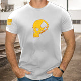Man T Shirt Spring and Autumn Thin Printing Youth Casual Cotton Loose Gray Bottoming Shirt