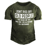 Man T Shirt Summer Green with Letters Cotton Base Shirt