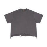 Etai men's clothing high-quality pure cotton distressed boxy short-sleeve men's t-shirt - vintage streetwear ripped tee