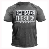 Man T Shirt Loose Gray Cotton Base Shirt
