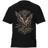 Man T Shirt Cotton round Neck Heat Transfer Patch Short Sleeve Shirt