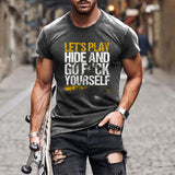 Man T Shirt Cotton round Neck Heat Transfer Patch Short Sleeve Shirt