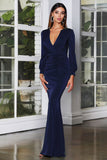 Valentine's Day Dress Deep V-neck Sexy Small Trailing Dress for Women
