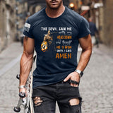 Man T Shirt Cartoon Anime Mesh Loose