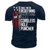 Man T Shirt Cotton round Neck Heat Transfer Patch T-shirt