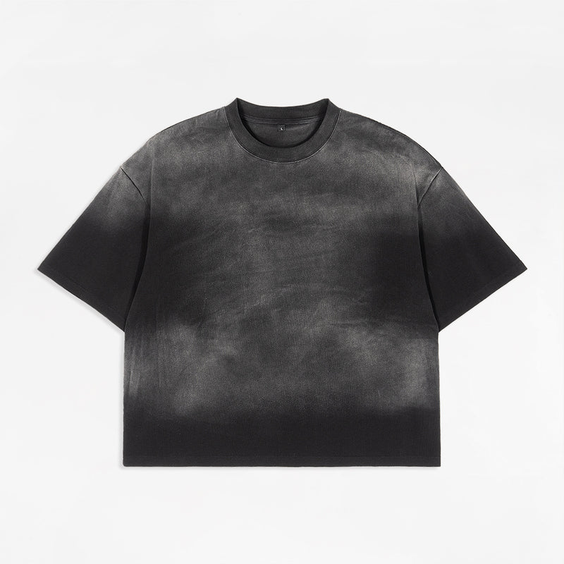 Etai men's clothing trendy brand high-quality "spray monkey" boxy oversized t-shirt - men's heavyweight 100% cotton short sleeve tee