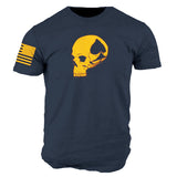 Man T Shirt Spring and Autumn Thin Printing Youth Casual Cotton Loose Gray Bottoming Shirt