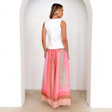 Women's dress - aliexpress amazon beach vacation maxi dress - printed tie-up ethnic style skirt