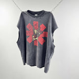 saint m t shirts  s.m cartoon band graphic crewneck pullover tank top - wholesale