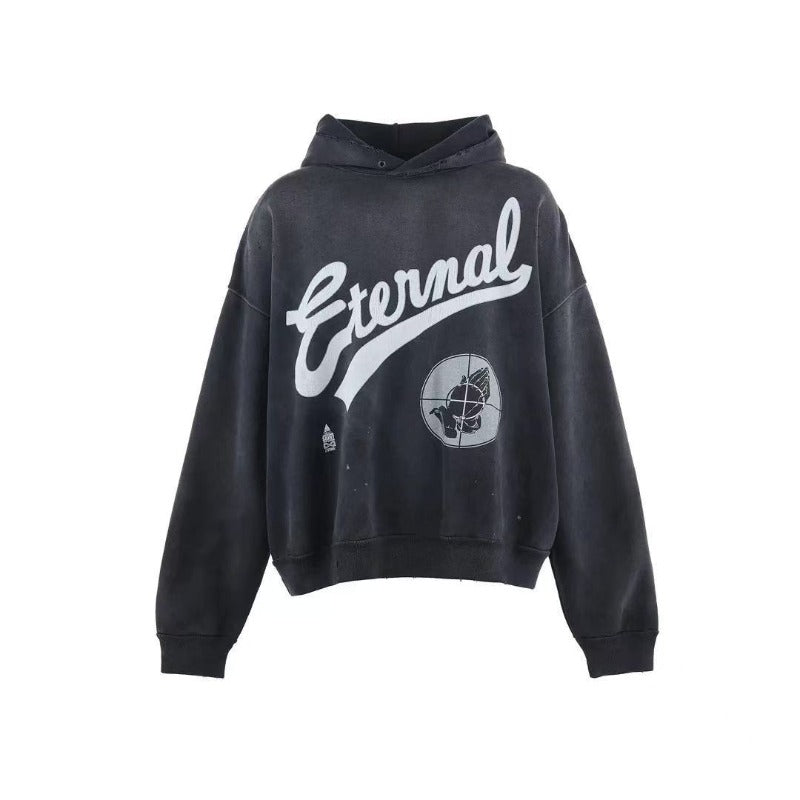 Saint m hoodie spring & fall s.m prayer crosshair pullover old hoodie sweatshirt one piece batch