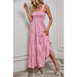 Women's dress - self-produced photos - amazon & wish cross-border - spring sexy backless printed vacation style cami dress