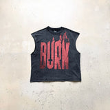 saint m t shirts  s.m letter print limited edition pullover casual tank top - wholesale
