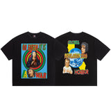 saint m t shirts  s.m. madonna and child earth vintage print short sleeve tee - wholesale