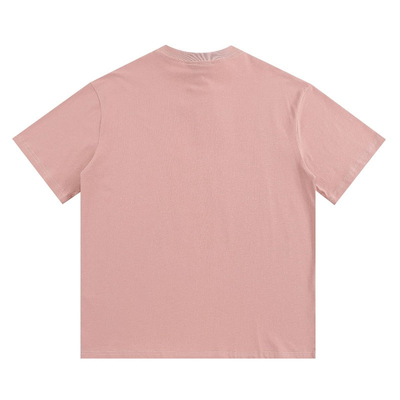 Drew house t-shirt - spring/summer d@ew cartoon flame letter crew neck pullover short sleeve - wholesale single piece