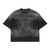 Etai men's clothing premium spray-dyed short-sleeve t-shirt - versatile, short, boxy fit style for men