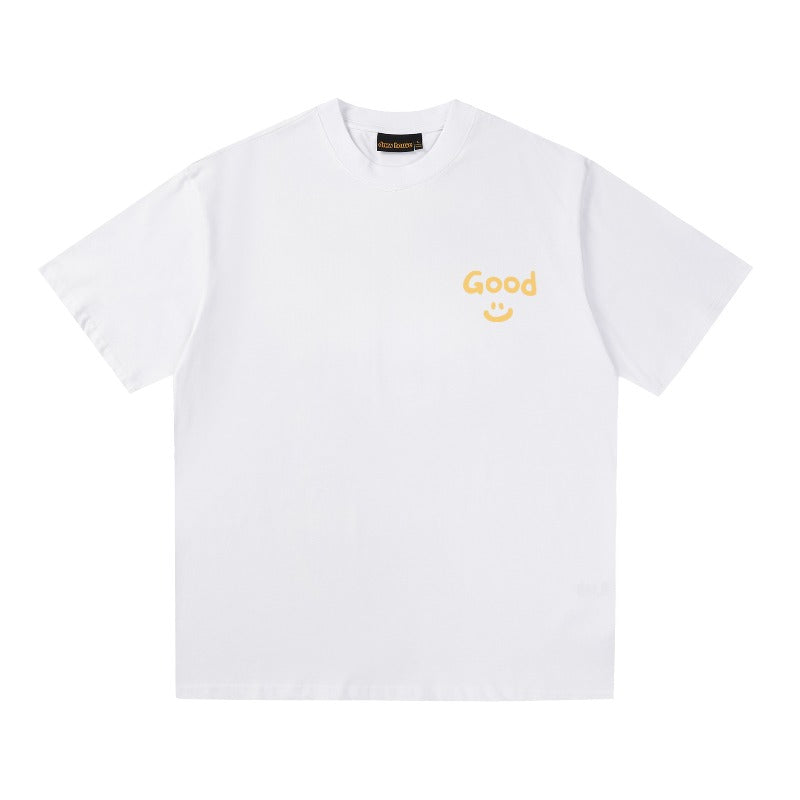 Drew house t-shirt - spring/summer - d@ew letter & smiley face graphic - crew neck pullover short sleeve - wholesale