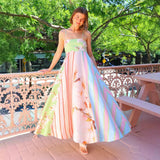 Women's dress - in stock - european & american style - cross-border e-commerce - aliexpress & independent website - sexy spaghetti strap - graffiti print - maxi dress - women's