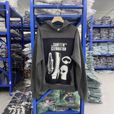 Saint m t jackets autumn/winter s.m cell celebration graphic washed & distressed hoodie - wholesale