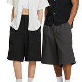 Etai men's clothing summer casual striped loose shorts - high-quality woven trendy brand bottoms for men
