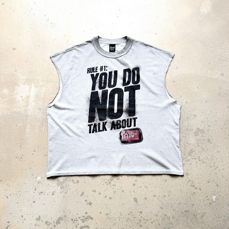 saint m t shirts  s.m. fight club pullover casual tank top
